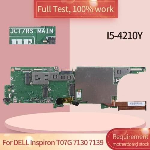 For DELL Inspiron T07G 7130 7139 01VR3T I5-4210Y SR191 DDR3L with 4GB RAM Notebook motherboard Mainboard full test 100% work