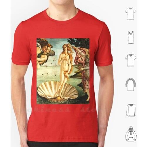 Venus T Shirt Cotton DIY Print Venus Aphrodite Botticelli Sandro Botticelli Renaissance Goddess Gods And Monsters