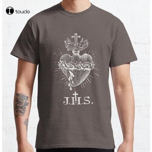 Sacred Heart Of Jesus Christ Vintage Catholic Classic T-Shirt Tee Shirt