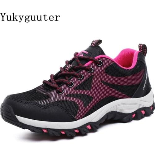 Sports Hiking Shoes Women Outdoor Trekking Walking Climbing Summer Breathable Mesh Female Boots Sneakers Non-slip