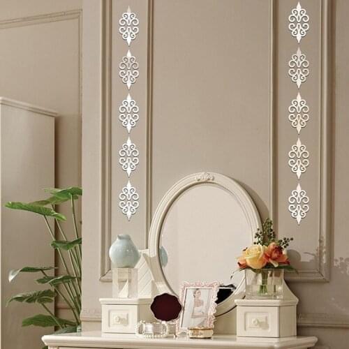 Multi-size Square Self-adhesive Tiles 3d Mirror Wall Stickers Decal Mosaic Home Decoration Living Room Porch Poster Wall