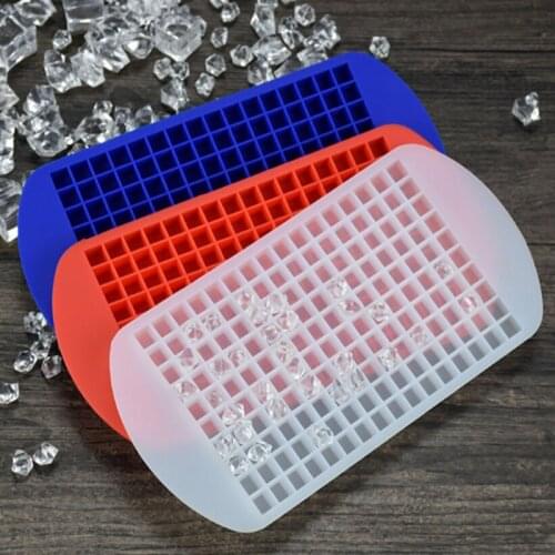 Ice Cube Tray 160 Grids Silicone Fruit Ice Cube Maker DIY Creative Small Ice Cube Mold Square Shape Kitchen Accessories Supplies