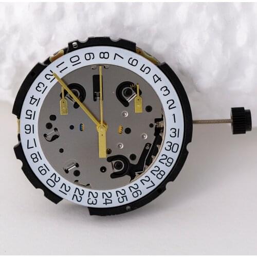 Multifunctional 3-Eye Chrono 6-Hand 4 Jewels Quartz Watch Movement Date@4 For ETA G10.212 Watch Replacement Accessories
