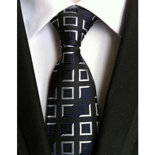 8cm Men Formal Tie High Quality Woven Necktie with Personality Plaids