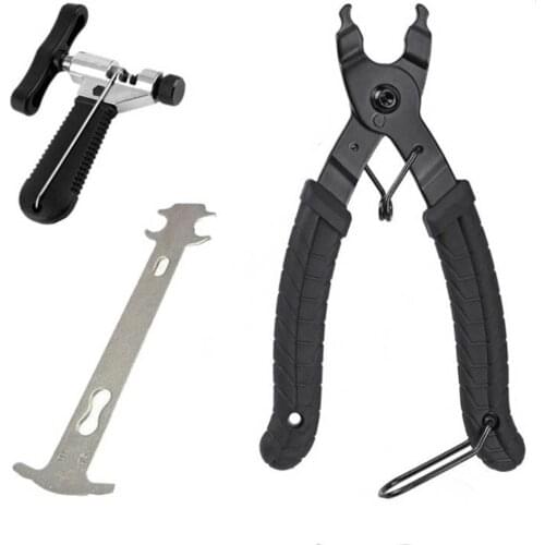 Bike Chain Removal Repair Tool Set Bicycle Chain Breaker Plier Gauge Ruler Bike Tools Kit