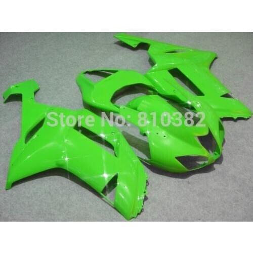 Custom Motorcycle Fairing kit for KAWASAKI Ninja ZX6R 07 08 ZX6R 636 2007 2008 Complete green ABS Fairings set +7 gifts SC116