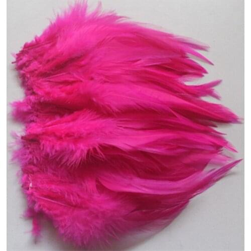 Wholesale 20pcs Rose Natural Rooster Feathers 4-6 inch/10-15 cm DIY Jewelry Craft Making Home Decoration