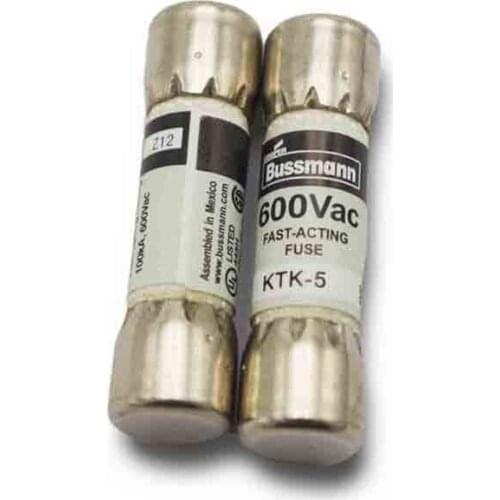 10pcs Bussmann Fuse KTK-5 600V 5A fast acting Fuse for motor circuit Protection