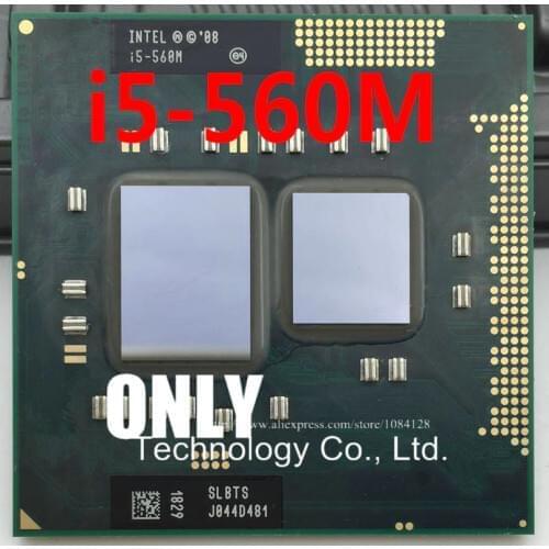 I5-560M Processor (3M Cache,2.66GHz ~3.2Ghz, i5 560M , SLBTS ) PGA988 TDP 35W Laptop CPU Compatible HM55 HM57 QM57