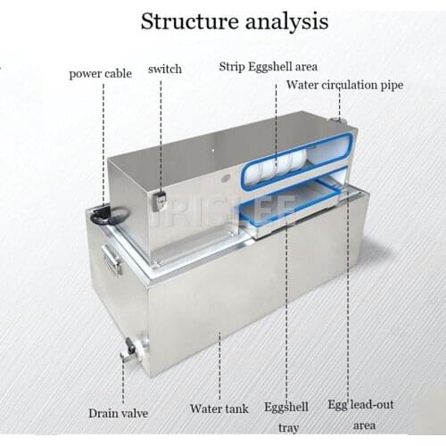 Commercial shelling machine. Duck egg shelling machine, 3000/h automatic peeling machine