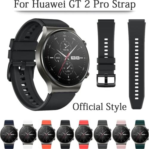 Sports Silicone Band For Huawei Watch GT 2 Pro Strap Official Style Watchband For huawei gt2 pro Wristband Replacement Bracelet