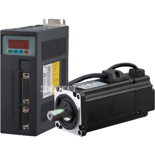 400W AC Servo Motor 1.27N.M 3000RPM 60ST-M01330 14mm 220V AC Motor+Servo Motor Driver+3M Cable Complete Motor kits High Quality