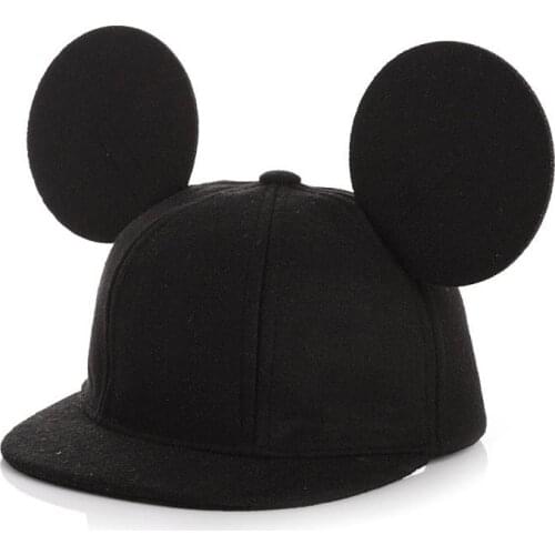 Seioum adult Child Boys Girls Cap Baby Baseball Caps Infant Kids Autumn Winter Hats With Cute Ears Casual Hip Hop Wool Snapback