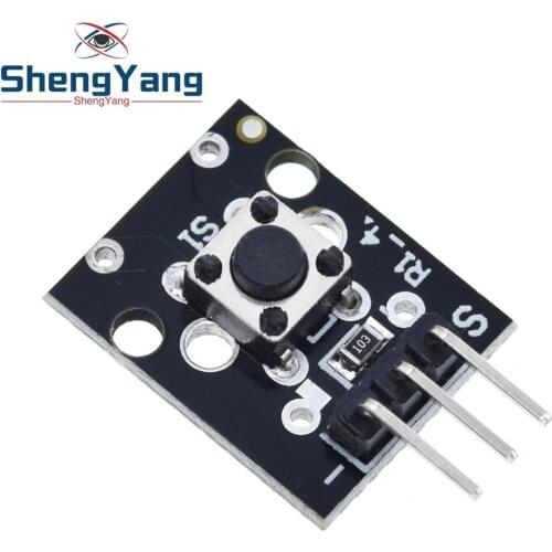 ShengYang KY-004 3pin Button Key Switch Sensor Module for Arduino Diy Starter Kit 6*6*5mm 6x6x5mm KY004