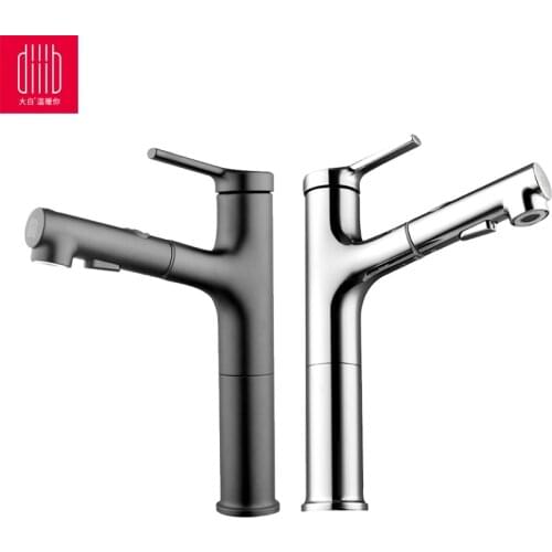 New Youpin Diiib dabai Bathroom Basin Faucet With Pull Down Sprayer 2 Spray Mode Single Lever Handle Mixer Tap