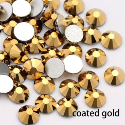 2.0mm Glass Strass Nail Art Decorations Nail Crystals Flatback Nail Charms Accessories