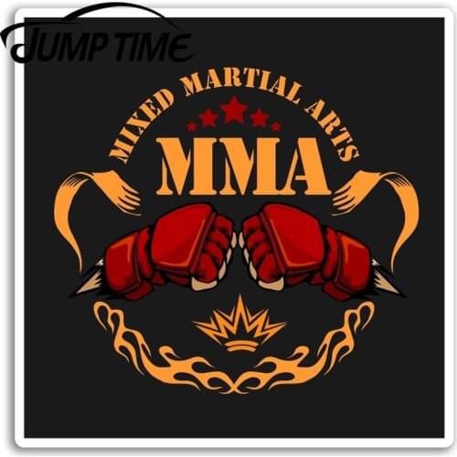 Jump Time for MMA Mixed Martial Arts Vinyl Stickers Sticker Luggage Travel Bumper Decals Waterproof Car Accessories
