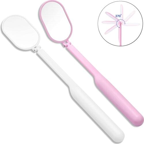 270 Degree Rotation Lash Mirrors Magnifying Checking Eyelash Extension Grafting Mirror Mouth Oral Teeth Care Eyelashes Tool