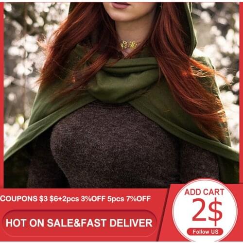 Dark Cloak Women Vintage Hooded Cloak Gothic Witch Cloak Capes Sleeveless Button Closure Thin Hooded Short Cape Halloween