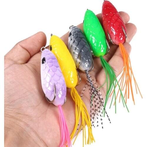 1PCS 6cm 10g High Quality Kopper Live Target Frog Lure Snakehead Lure Topwater Simulation Frog Fishing Accessories Tackle