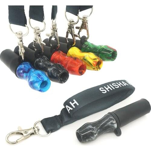 1Pcs Resin Hookah Mouthpiece With Hang Rope Jade Mouth Tips Shisha Chicha Accessories Narguile Tobacco Pipe Cachimba Boquillas