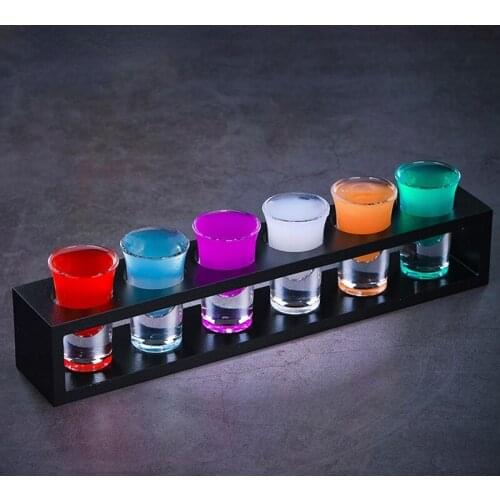 Bullet Cup Set 45ML Shot Glass Spirits Glass Whiskey Cocktail Tasting Cup Wine Set Vodka Flame Cup Bar Family Gift Wine Glasses