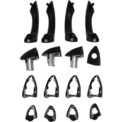 4 PC Front & Rear Outside Exterior Door Handles Set For-BMW X5 E53 2000-2006