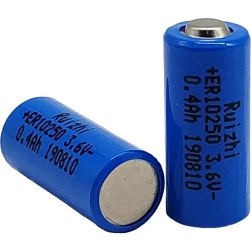 5PCS Lithium sub-battery capacity type ER10250 2 / 3AAA 3.6V 400mAh