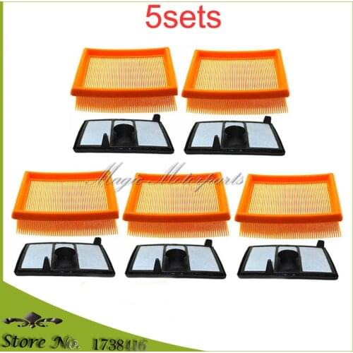 5x Air Filter & 5x Pre-Filter For Stihl 4224-141-0300 4224-141-0300A 4224-140-1801A TS700 TS800 Cutoff Saws