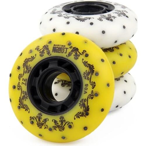 8 Pcs Flint Rollers Fire Stones Sparking Roller Skate 90A Braking Fire Stone Wheels with 50 100 Pieces Fire Stones LZ104