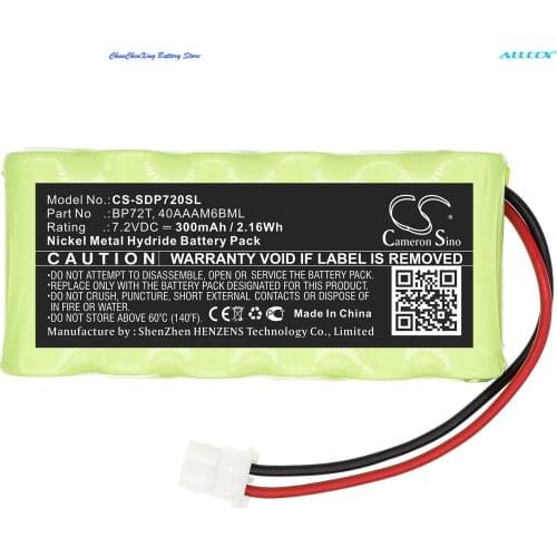 Cameron Sino 300mAh Dog Collar Battery BP72T for Dogtra Deluxe Bird Launcher Transmitter