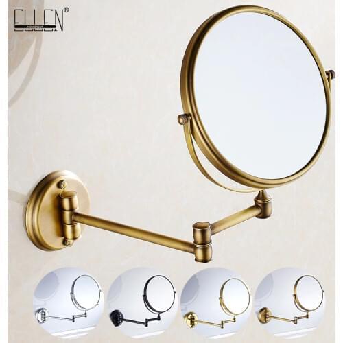 Bathroom Accessories Makeup Mirror Bath Mirror Antique Bronze Wall Mounted Magnifier Bathroom Mirrors Bathroom Hardware-80290