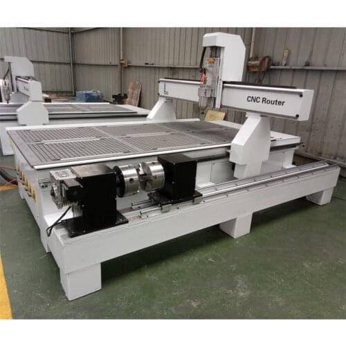 1325 Fast Speed cnc router 4 axis 5 axis 3d cnc staute carving machine with high Z axis 300mm big rotary cnc router machine