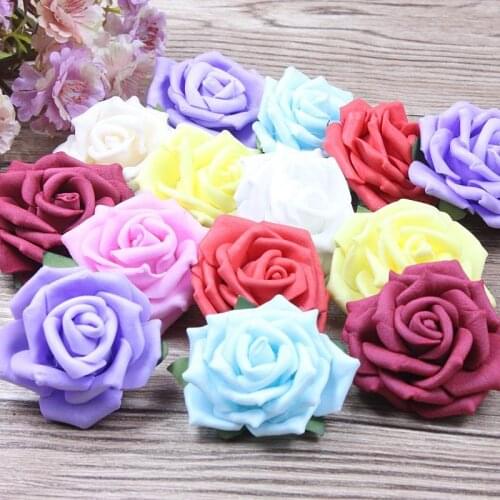 Hot sale 5.5CM 30pcs/lot Creative bubble head rose wreath pectoral flower bouquet Wedding dress Decorative wreaths materials