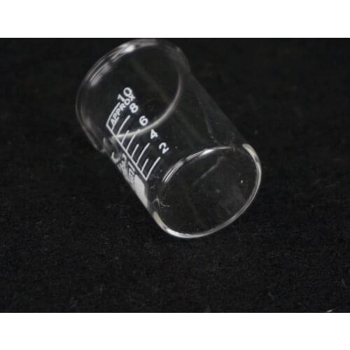 10ML Low Form Beaker Chemistry Lab G3.3 Borosilicate Glass Heavy Wall