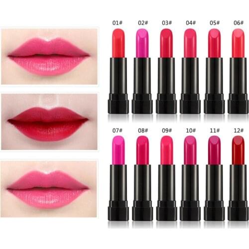 12 colors Mini Lipstick Matte LongLasting Batom Moisturizer Liptint Moisturizing LipBalm Female Student Makeup Cosmetics