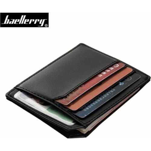 Fashion top Leather Men wallets Bank Card Holder Business Travel Men Wallet Coin Purse Women Credit ID Card Holders bag