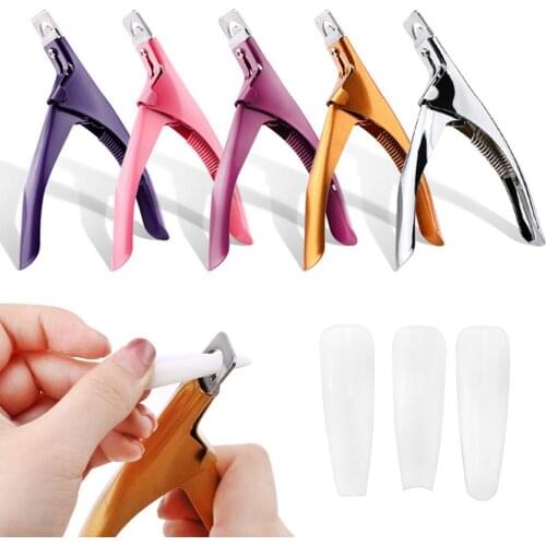 Stainless Steel Fake Nails Professional Manicure Tools Nail Cutter Clipper Round/Straight Edge False Nail Tip