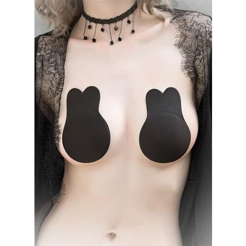 2019 New Women Sticker Strapless Bra Sticker Self Adhesive Pasties Breast Cover Reusable Silicone Invisible Pad Enhancer Bra