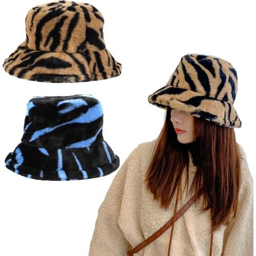 2021 New 2020 Cotton Zebra Pattern Bucket Hat Fisherman Hat Outdoor Travel Hat Sun Cap Hats for Men Women