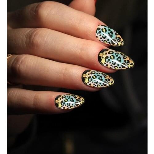 10 Rolls Nail Foils Snake Leopard Marble Nail Art Transfer Sticker Decal Slider for DIY