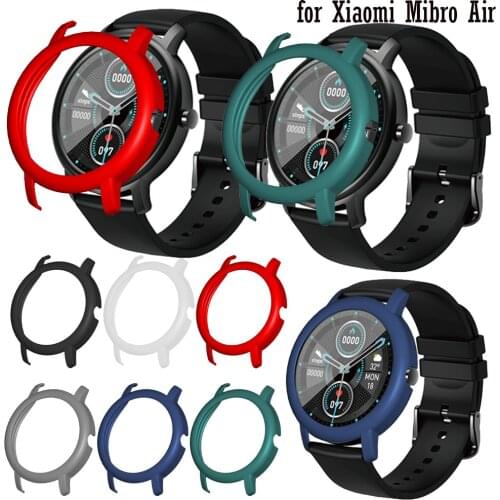 BEHUA Colorful Clear Pc hard Watch Protector Case Cover Shell For Xiaomi Mibro Air Smartwatch Case Protective Frame Shell Bumper