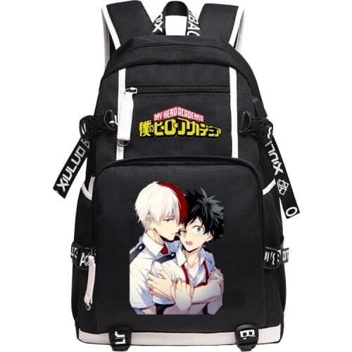 My Hero Academia Anime Bookbag Nylon School Bags for Teenage Girls Waterproof Travel Bagpack Bakugou Katsuki Men Backpack