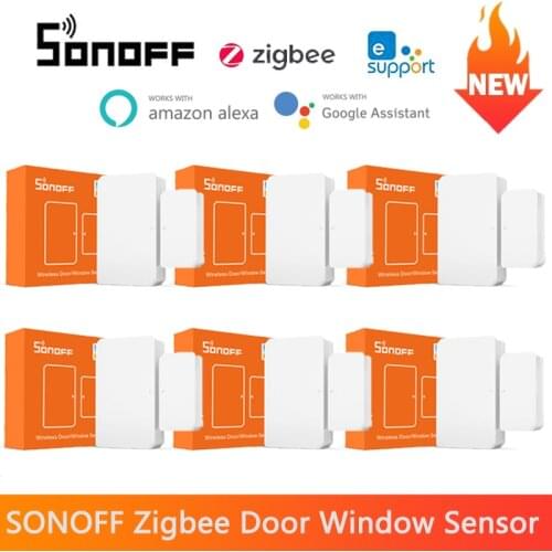SONOFF SNZB-04 ZigBee Wireless Door Window Sensor Work With SONOFF ZigBee Bridge Smart Home for Alexa Google Home eWeLink app