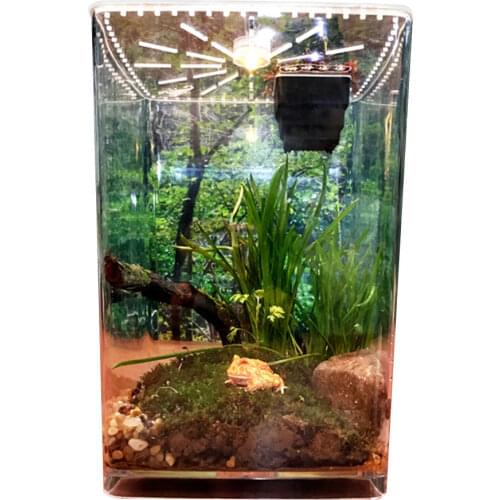 Terrarium For Reptiles Transparent Plastic Reptile Breeding Box Clear Acrylic Reptile Terrarium Feeding Box For Geckos Spiders