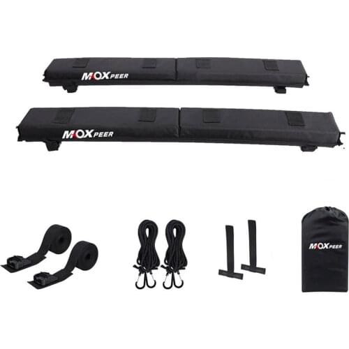 Universal PVC Car Roof Top Cargo Storage Rack Soft Roof Top Rack Cross Bars Protection Pads for Cars with Roof Beams