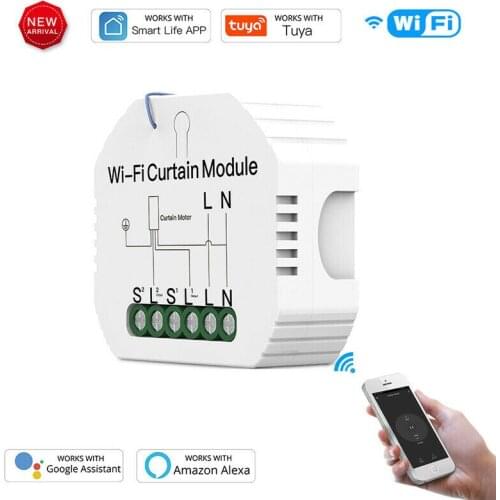 Wifi Curtain Roller Blinds Shutter Switch Voice Control For Google Home Alexa