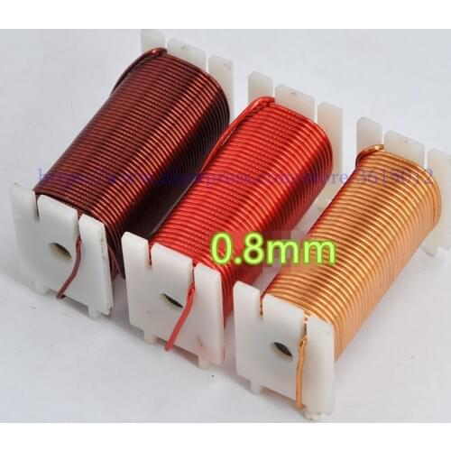 1pcs 0.8mm 0.1mH-2.0mH With Iron Core Oxygen-Free Copper Wire Coil Crossover Inductor for Audio Amplifier Speaker
