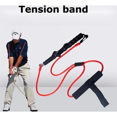 1pc Golf Swing Tension Belt Exercise Band Strength Trainer Action Supplies Golf Club Correction Strong Device for Beginner