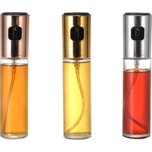 10pcs Kitchen Oil Spray Bottle Pump Glass Oil Pot Leak-proof Drops Oil Dispenser BBQ Cooking Tools